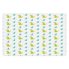 Dinosaur Animal Cartoon Art Pet Mat