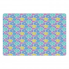 Abstract Colored Citrus Art Pet Mat