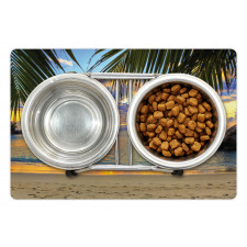 Exotic Beach Photo Pet Mat