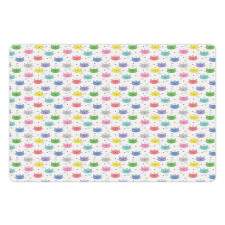 Colorful Princess Cats Pet Mat