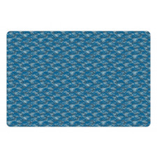 Rhythmic Triangles Grunge Pet Mat