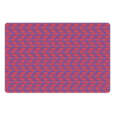 Sketchy Geometric Triangles Pet Mat