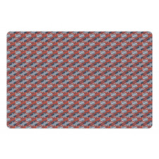 Vibrant Style Triangles Art Pet Mat