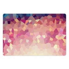 Abstract Blush Polygonal Pet Mat