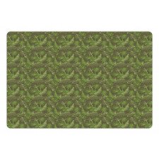 Palm Trees Leaves Pet Mat