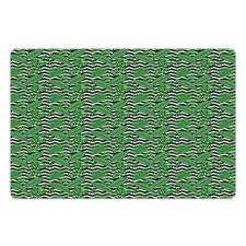 Leaves on Zigzags Pet Mat