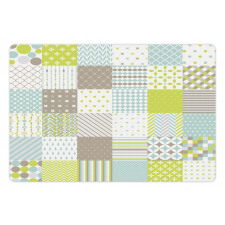 Abstract Squares Pet Mat