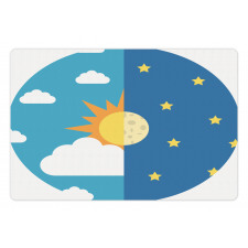 Day and Night Cartoon Pet Mat