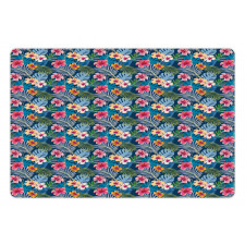 Colorful Floral Petals Pet Mat