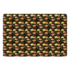 Vintage Jungle Foliage Art Pet Mat