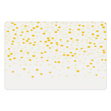 Stars on a Plain Background Pet Mat