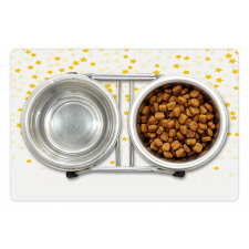 Stars on a Plain Background Pet Mat