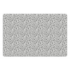 Monochrome Letters Design Pet Mat