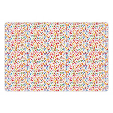 Whimsical Lettering Layout Pet Mat