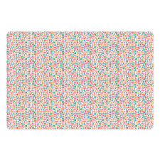 Vibrant Bubbly Characters Pet Mat