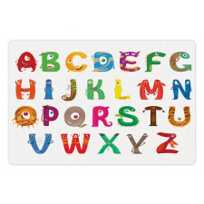 Childish Monster Letters Pet Mat