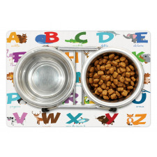 ABC Letters for Animals Pet Mat