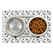 Monotone Style Towers Pet Mat