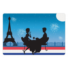 Couple Having Wine Pet Mat