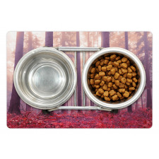 Trees Foggy Sunlight Pet Mat