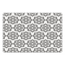 Dotwork Floral Motif Pet Mat