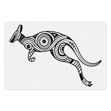 Abstract Ornate Kangaroo Pet Mat