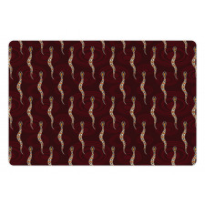 Abstract Snakes Pet Mat