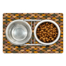 Rounds in Earth Tones Pet Mat