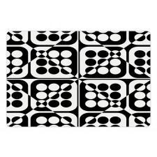 Monotone Squares and Dots Pet Mat