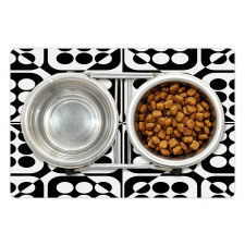 Monotone Squares and Dots Pet Mat