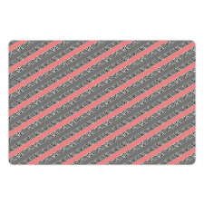 Modern Diagonal Stripes Pet Mat