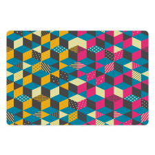 Modern Colorful Blocks Pet Mat