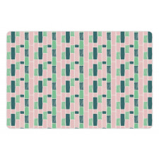 Scandinavian Doodle Design Pet Mat