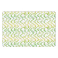 Vertical Waves Polka Dots Pet Mat