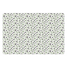 Botanical Branches Leaves Pet Mat