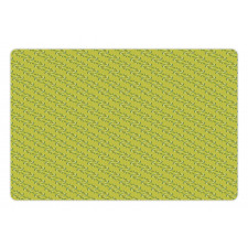 Diagonal Botanical Branches Pet Mat