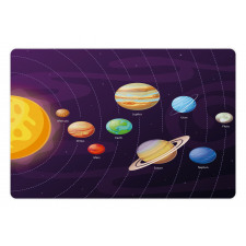 Planets Planetary Orbits Pet Mat