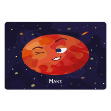 Mars Cartoon Character Pet Mat