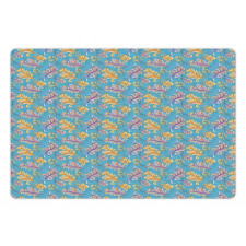 Abstract Bird Plumage Pet Mat