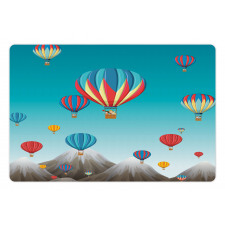 Colorful Mountains Pet Mat