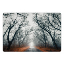 Autumn Sky and Leaves Pet Mat