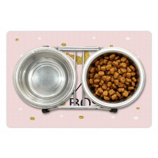 Dots Crown and Text Pet Mat