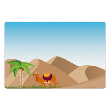 Sand Hills a Camel and a Tree Pet Mat