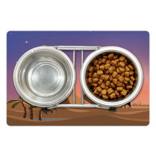 Caravan Camels Desert Scene Pet Mat