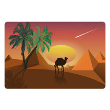 Camels Pyramids and Palms Pet Mat