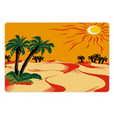 Wind Rippled Sand and Trees Pet Mat