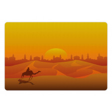 Dramatic Desert in Tangerine Pet Mat