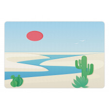 Desert Safari Cactus Plants Pet Mat