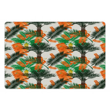 Date Palm Tree with Leaves Pet Mat