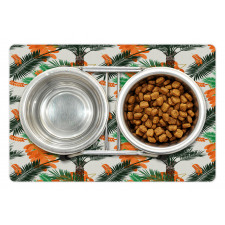 Date Palm Tree with Leaves Pet Mat